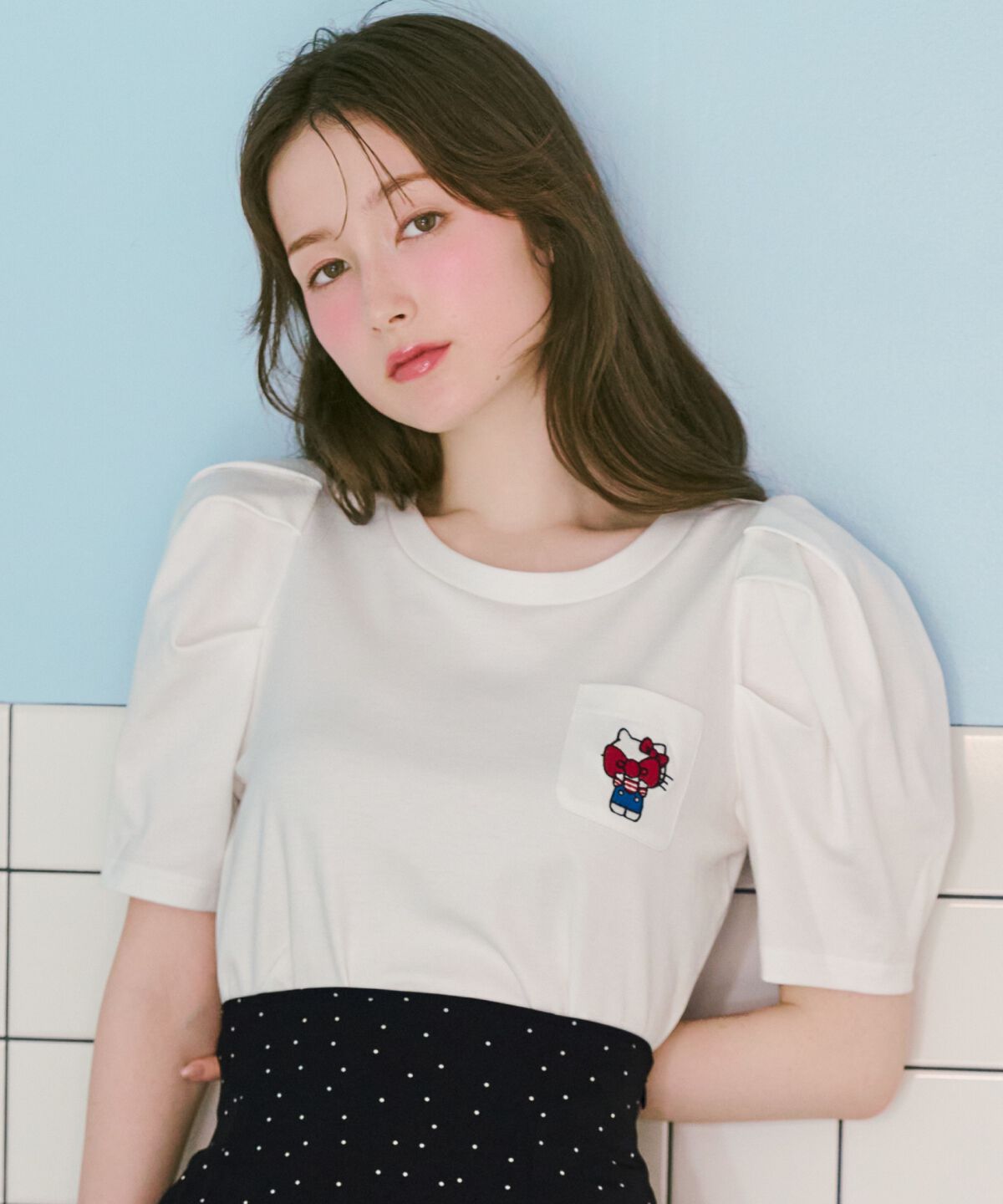 WILLSELECTION「WILLSELECTION&times;HELLO KITTY 刺繍カットトップス」|Tシャツ・カットソー|