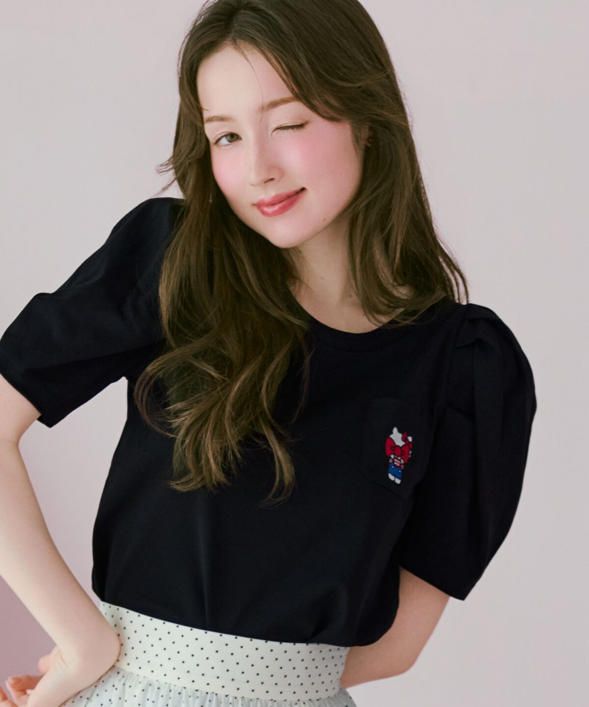 WILLSELECTION「WILLSELECTION&times;HELLO KITTY 刺繍カットトップス」|Tシャツ・カットソー|