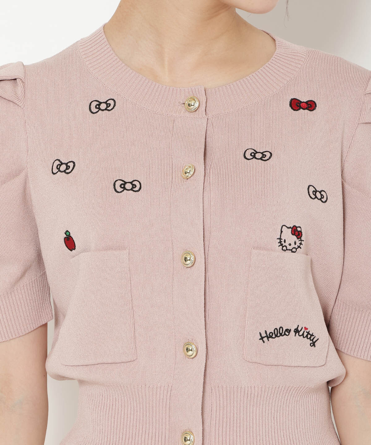 WILLSELECTION「WILLSELECTION&times;HELLO KITTY 刺繍ニットカーディガン」|カーディガン|