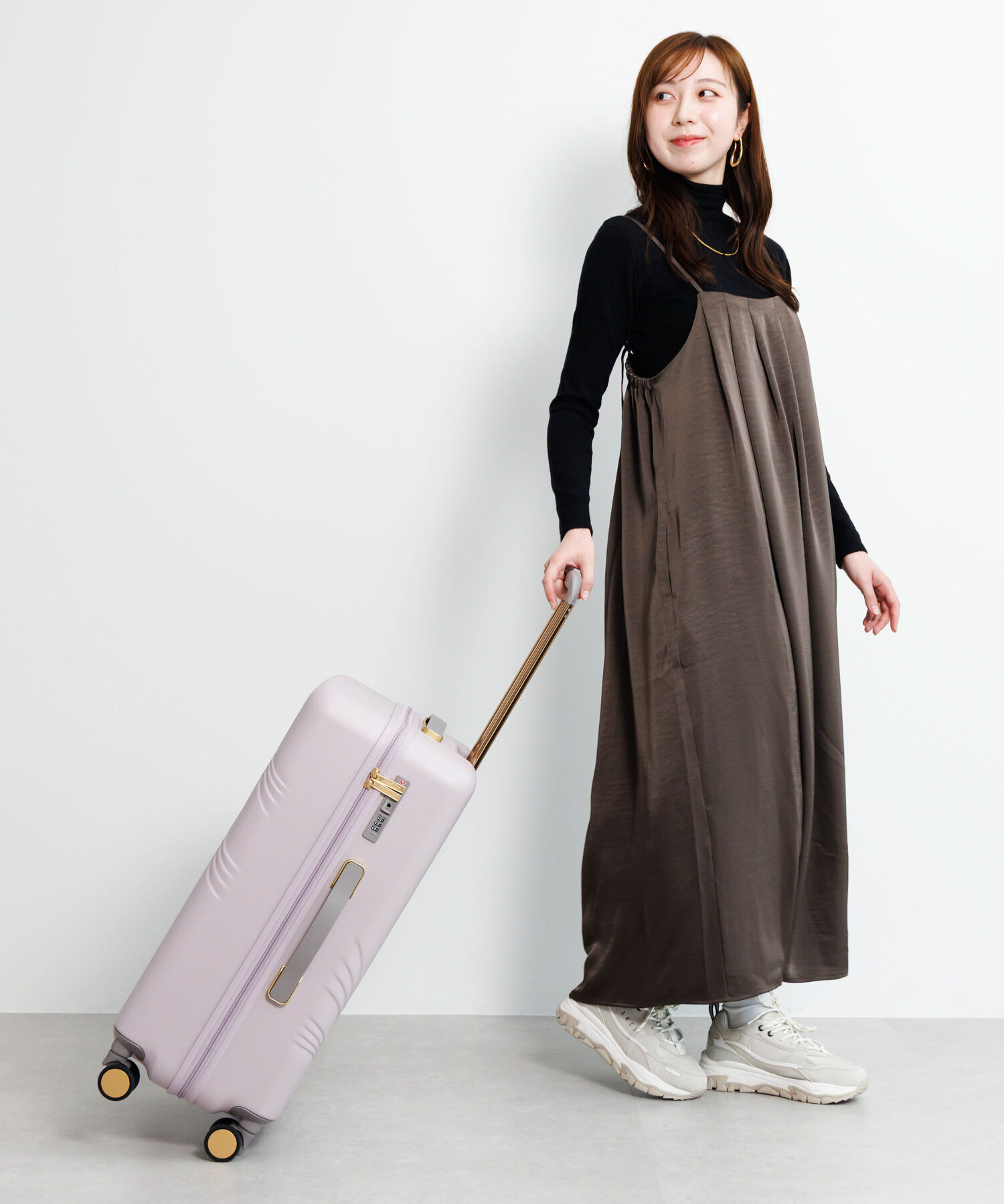  「Jewelna Rose メリエル スーツケース キャリーケース Mサイズ 63L 09372」|キャリーケース|