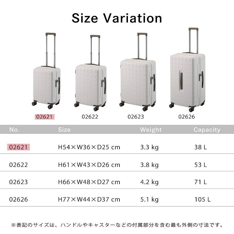 PROTECA「PROTECA／プロテカ 360G5 スーツケース 日本製 双輪 機内持ち込み 38L 02621」|キャリーケース|