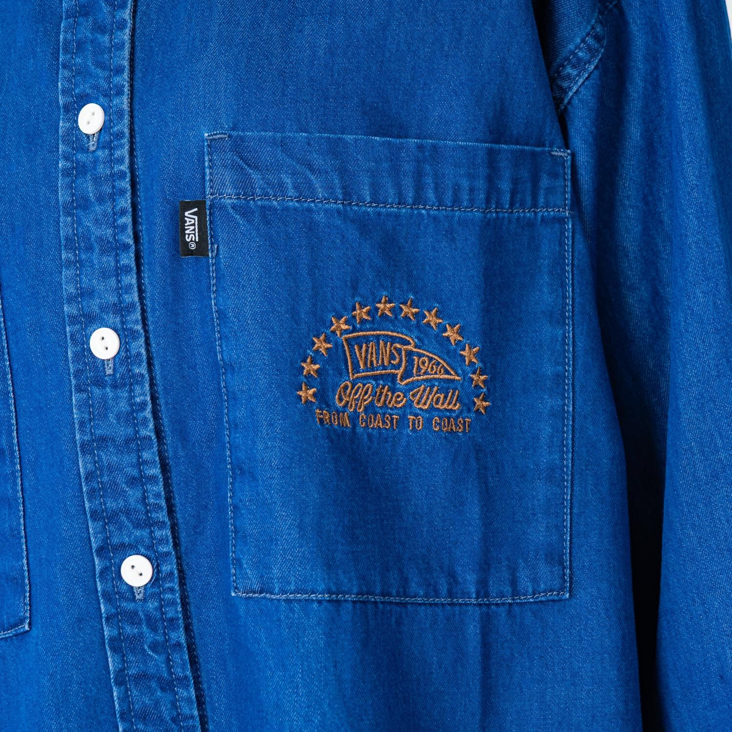 VANS「【VANSｱﾊﾟﾚﾙ(WJ)】W EMBROIDERY DENIM SHIRT」|Tシャツ・カットソー|