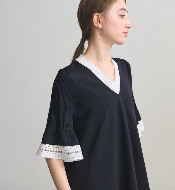 新品未使用　UNITED ARROWS Vネック　ニットチュニック Vネック ニットチュニック （UNITED ARROWS）｜ルミネのファッション