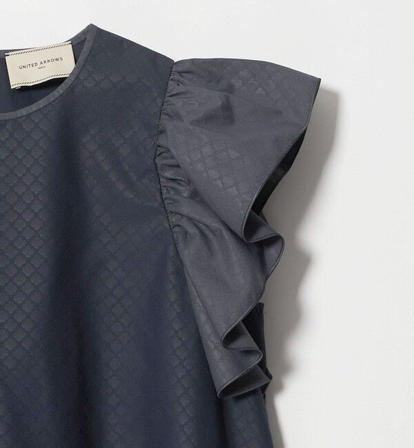 UNITED ARROWS「フリル スリーブ ブラウス」|シャツ・ブラウス|