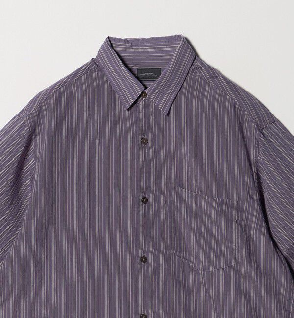 UNITED ARROWS green label relaxing「フィブリル ストライプ ジャストルーズ 半袖 シャツ」|シャツ・ブラウス|
