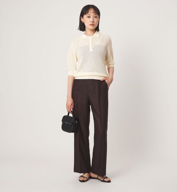 UNITED ARROWS green label relaxing「エリツキ ショートスリーブ ニット」|ニット・セーター|