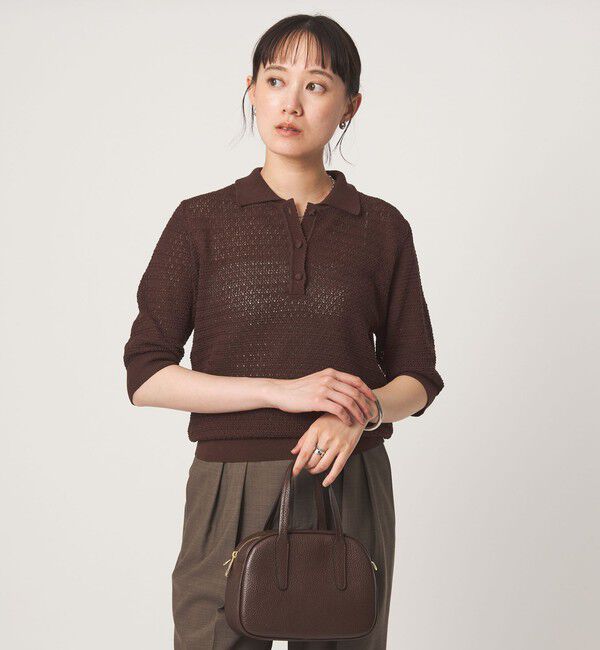 UNITED ARROWS green label relaxing「エリツキ ショートスリーブ ニット」|ニット・セーター|