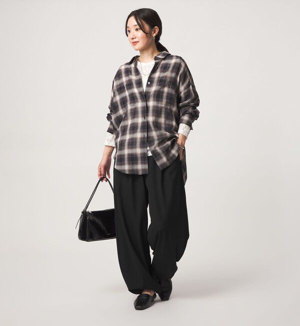 UNITED ARROWS green label relaxing「【WEB限定】＜at ease＞ バルーン パンツ マシンウォッシャブル ストレッチ 帯電防止」|その他|