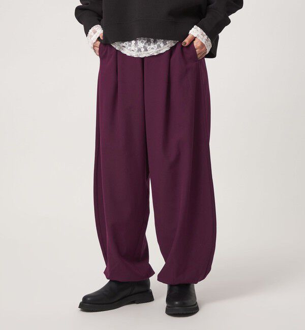 UNITED ARROWS green label relaxing「【WEB限定】＜at ease＞ バルーン パンツ マシンウォッシャブル ストレッチ 帯電防止」|その他|