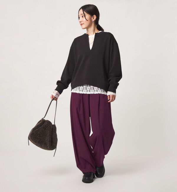 UNITED ARROWS green label relaxing「【WEB限定】＜at ease＞ バルーン パンツ マシンウォッシャブル ストレッチ 帯電防止」|その他|
