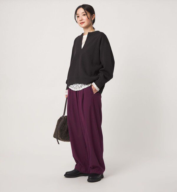 UNITED ARROWS green label relaxing「【WEB限定】＜at ease＞ バルーン パンツ マシンウォッシャブル ストレッチ 帯電防止」|その他|