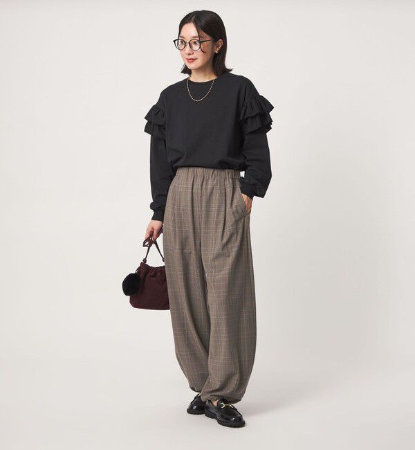 UNITED ARROWS green label relaxing「【WEB限定】＜at ease＞ バルーン パンツ マシンウォッシャブル ストレッチ 帯電防止」|その他|
