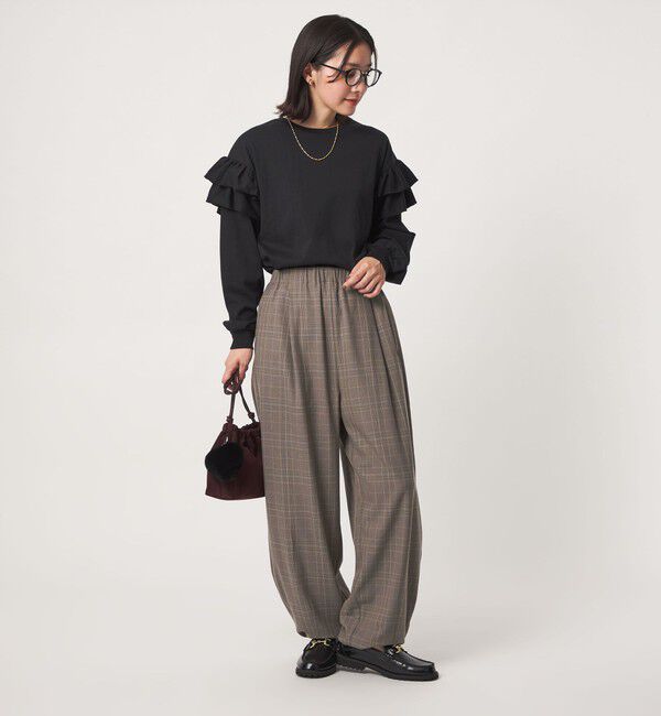 UNITED ARROWS green label relaxing「【WEB限定】＜at ease＞ バルーン パンツ マシンウォッシャブル ストレッチ 帯電防止」|その他|