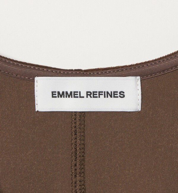 EMMEL REFINES「＜EMMEL REFINES＞EM ベロアパフスリーブ ペプラム カーディガン」|カーディガン|
