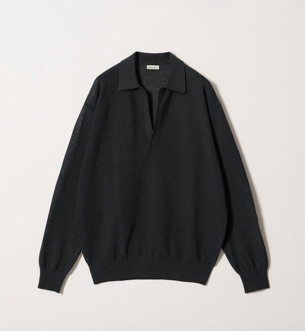STEVEN ALAN「＜Steven Alan＞ カノコ ニット スキッパー」|ニット・セーター|BLACK