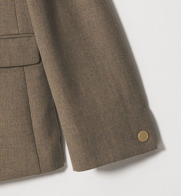 BEAUTY&YOUTH UNITED ARROWS「【WEB限定 Wardrobe DAILY MINIMAL】メランジ ダブルノーカラージャケット ウォッシャブル」|ノーカラージャケット|