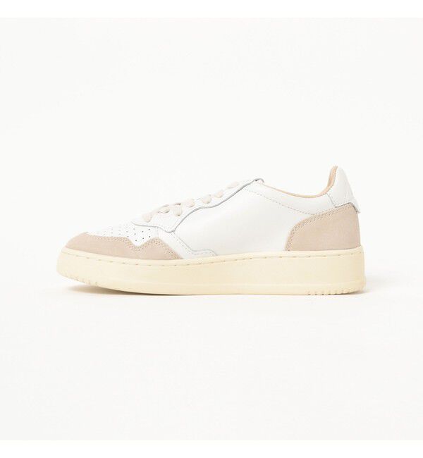 BEAMS SELECTION for WOMEN「AUTRY / MEDALIST LOW レザー スエード スニーカー WHITE」|スニーカー|