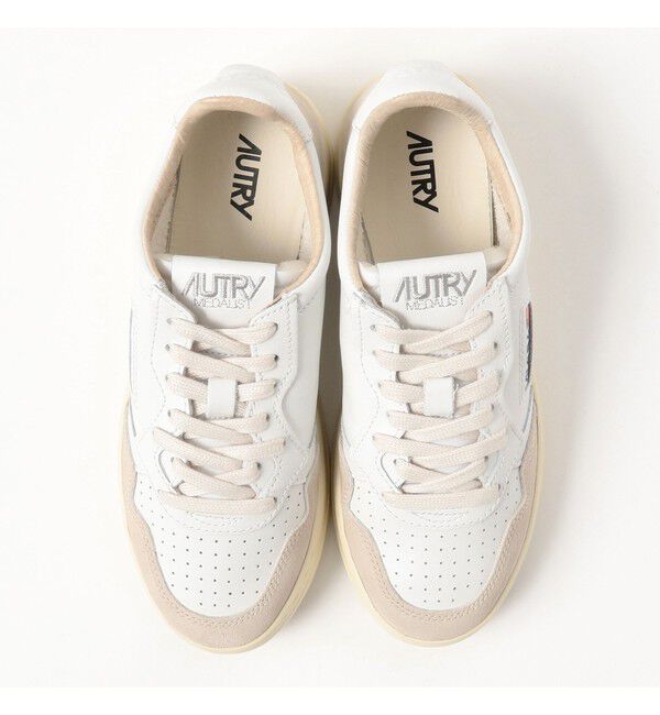BEAMS SELECTION for WOMEN「AUTRY / MEDALIST LOW レザー スエード スニーカー WHITE」|スニーカー|