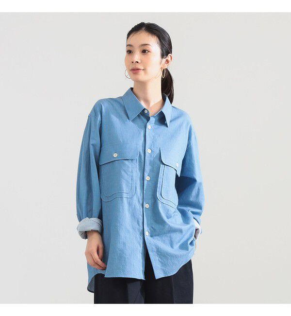 BEAMS SELECTION for WOMEN「【別注】:colon &times; Demi-Luxe BEAMS / コンパクト コットン シャツ」|シャツ・ブラウス|