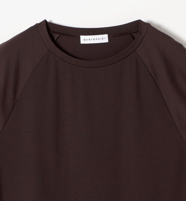 quaranciel「quaranciel:〈洗濯機可能〉シルク ミックス パフ スリーブ プルオーバー」|Tシャツ・カットソー|
