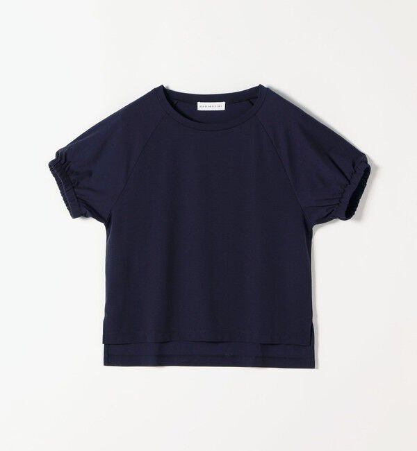 quaranciel「quaranciel:〈洗濯機可能〉シルク ミックス パフ スリーブ プルオーバー」|Tシャツ・カットソー|