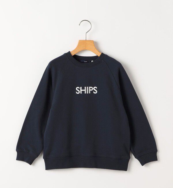 SHIPS KIDS「140～160cm/ロゴ 刺繍 スウェット」|スウェット・ジャージ|ネイビー