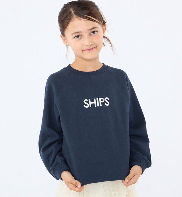 SHIPS KIDS「100～130cm/ロゴ 刺繍 スウェット」|スウェット・ジャージ|