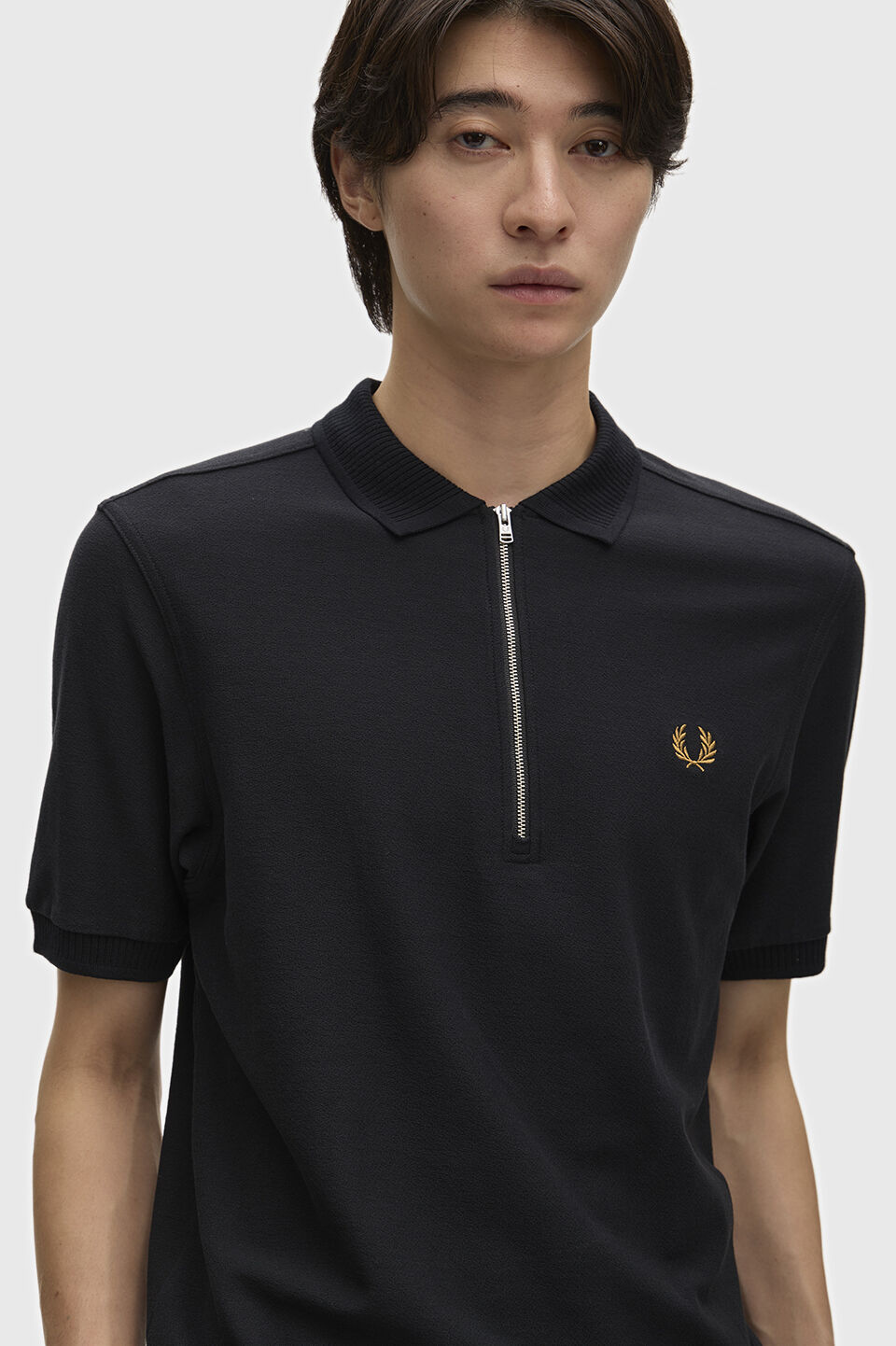 FRED PERRY 「FRED PERRY／Crepe Pique Polo Shirt／クレープ鹿の子ポロシャツ」|ポロシャツ|