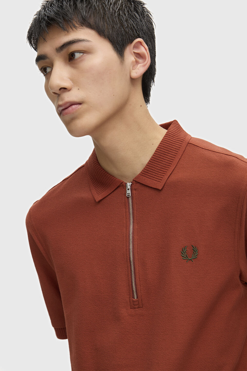 FRED PERRY 「FRED PERRY／Crepe Pique Polo Shirt／クレープ鹿の子ポロシャツ」|ポロシャツ|