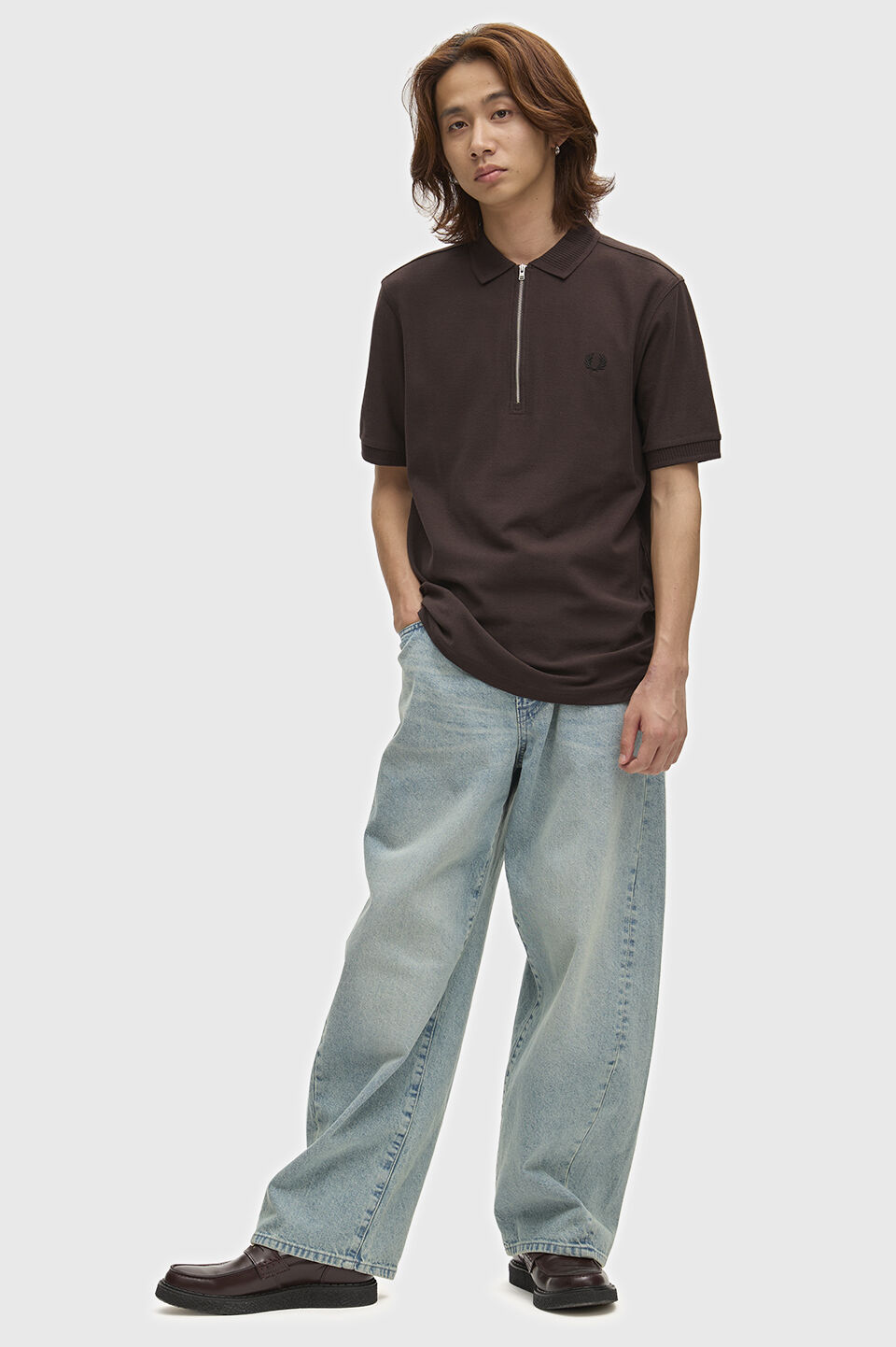 FRED PERRY 「FRED PERRY／Crepe Pique Polo Shirt／クレープ鹿の子ポロシャツ」|ポロシャツ|