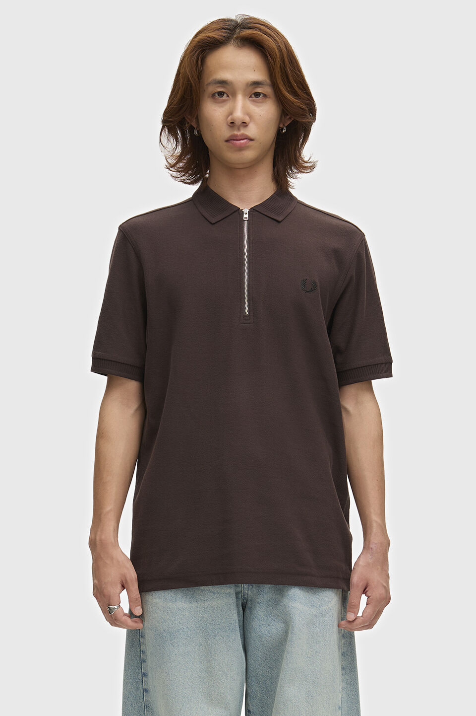 FRED PERRY 「FRED PERRY／Crepe Pique Polo Shirt／クレープ鹿の子ポロシャツ」|ポロシャツ|