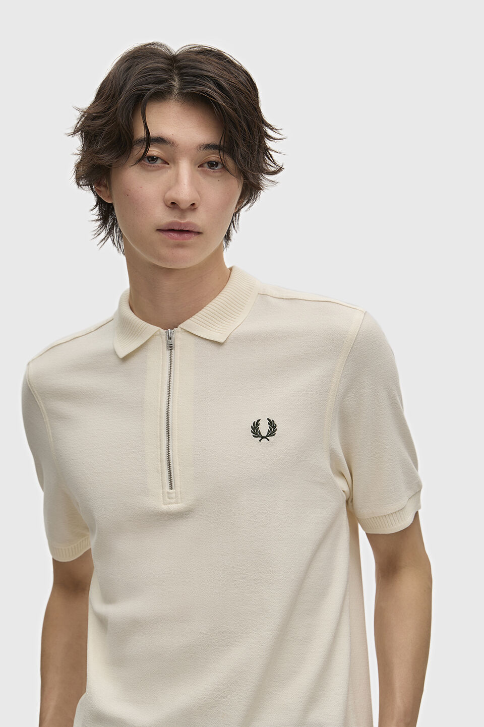 FRED PERRY 「FRED PERRY／Crepe Pique Polo Shirt／クレープ鹿の子ポロシャツ」|ポロシャツ|
