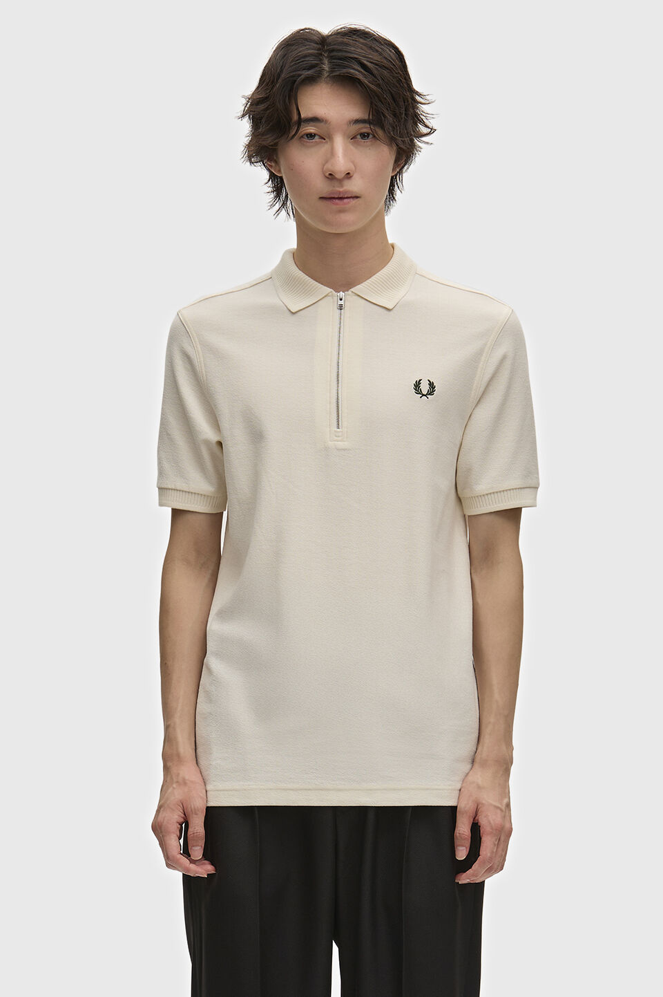 FRED PERRY 「FRED PERRY／Crepe Pique Polo Shirt／クレープ鹿の子ポロシャツ」|ポロシャツ|