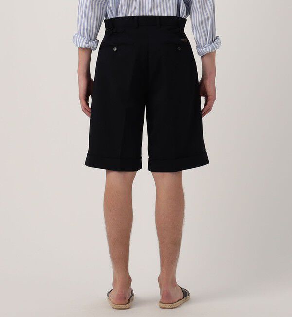 TOMORROWLAND MENS「ウールポリエステルツイル バレルワイドショートパンツ」|その他|
