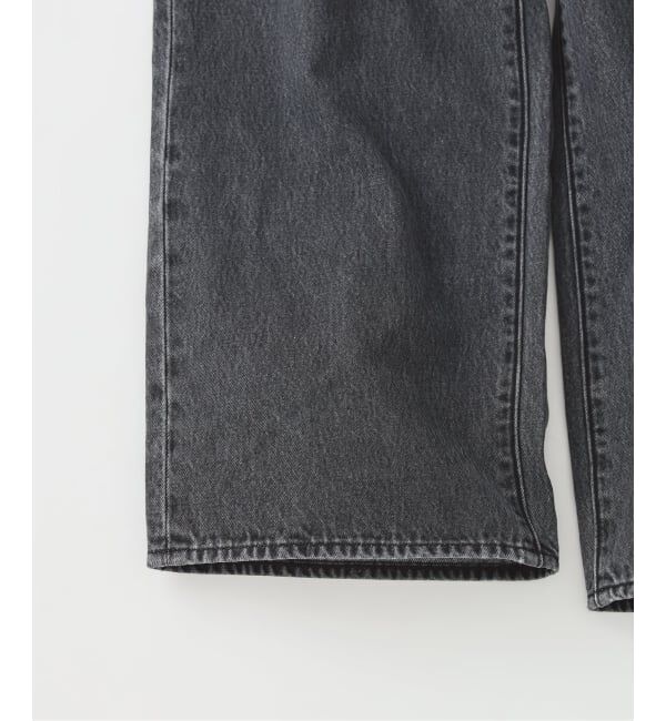 EDIFICE「Levi&rsquo;s(リーバイス) 別注 Baggy Wide Leg デニムパンツ ASH BLACK（L28）」|デニム|