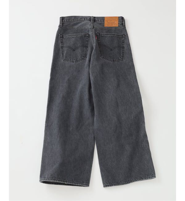 EDIFICE「Levi&rsquo;s(リーバイス) 別注 Baggy Wide Leg デニムパンツ ASH BLACK（L28）」|デニム|