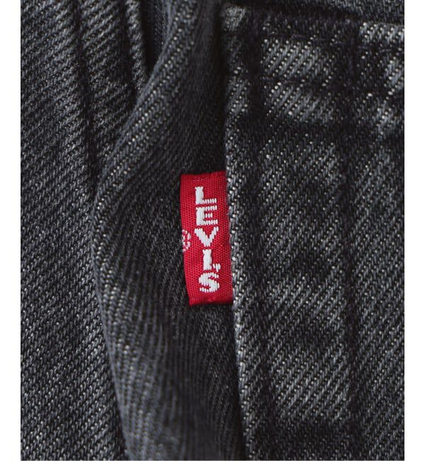 EDIFICE「Levi&rsquo;s(リーバイス) 別注 Baggy Wide Leg デニムパンツ ASH BLACK（L28）」|デニム|