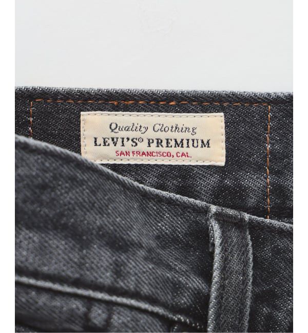 EDIFICE「Levi&rsquo;s(リーバイス) 別注 Baggy Wide Leg デニムパンツ ASH BLACK（L28）」|デニム|
