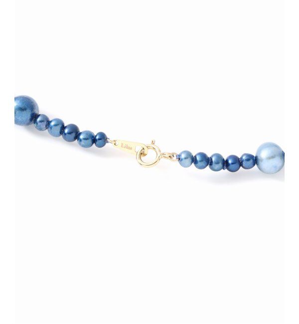 Lilas by Spick&Span「エシカルインディゴパールランダムセット50cmネックレス K10」|ネックレス|