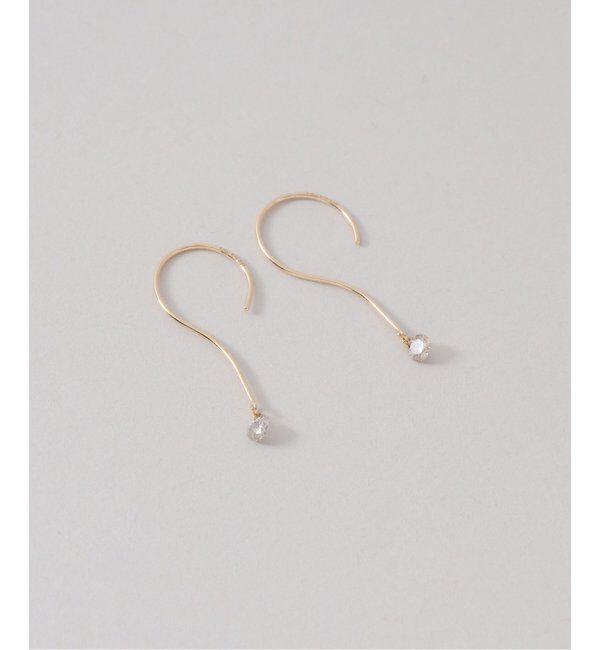 Lilas by Spick&Span「ブラウンホールダイヤピアス K18（両耳）」|ピアス|