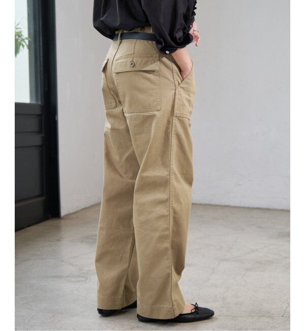 Spick and Span「《WEB限定追加2》ルーズベイカーパンツ」|カーゴ|