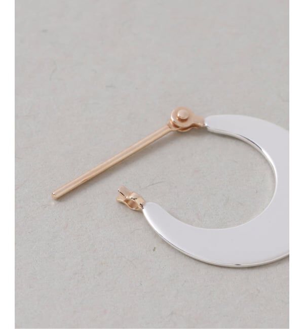 Spick and Span「《WEB限定》【SAMH by LILAS】プレートフープピアス SV（両耳）」|ピアス|