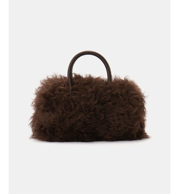 GRISE「MOHI/モヒ R FUR SHOULDER」|トートバッグ|ブラウン