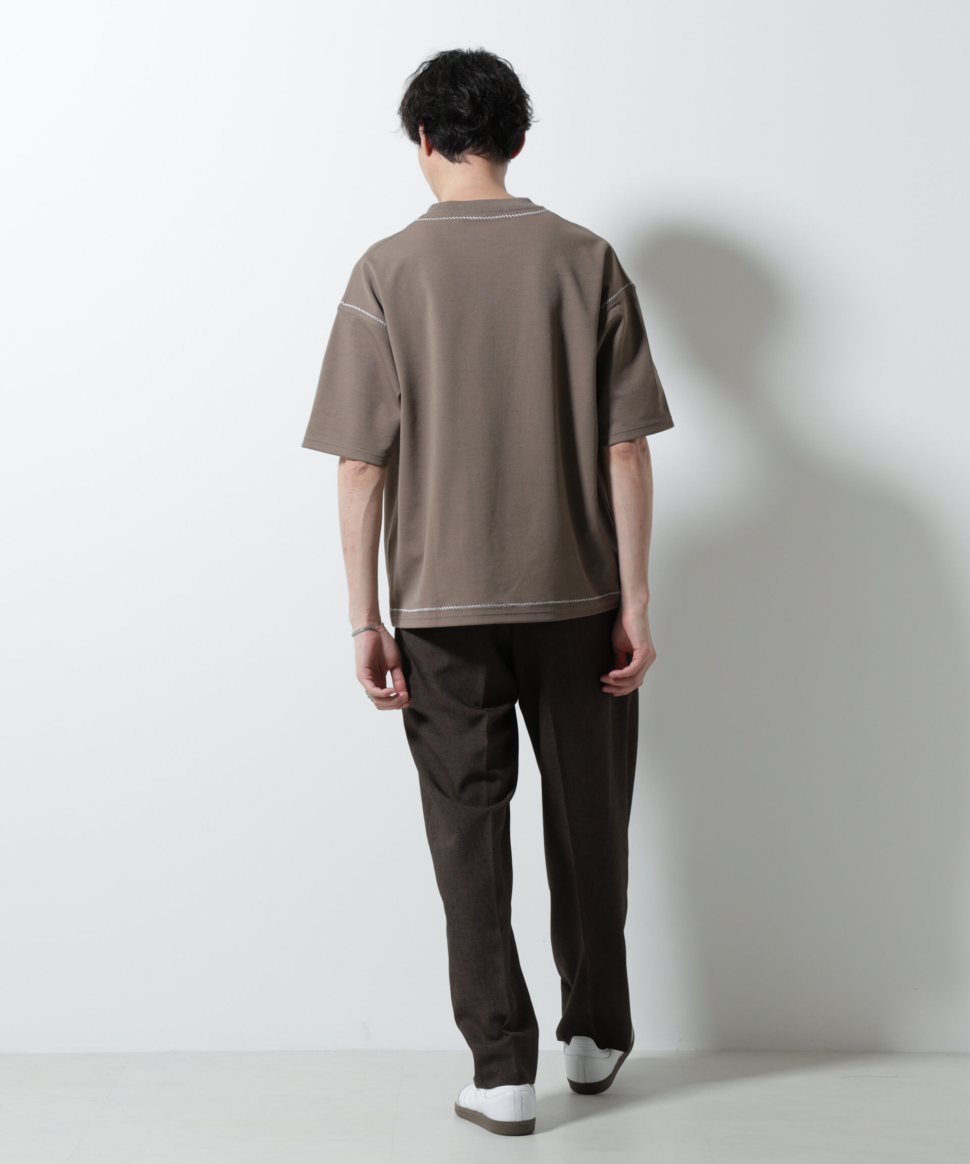 NANO universe「テクニックステッチTシャツ 半袖」|Tシャツ・カットソー|