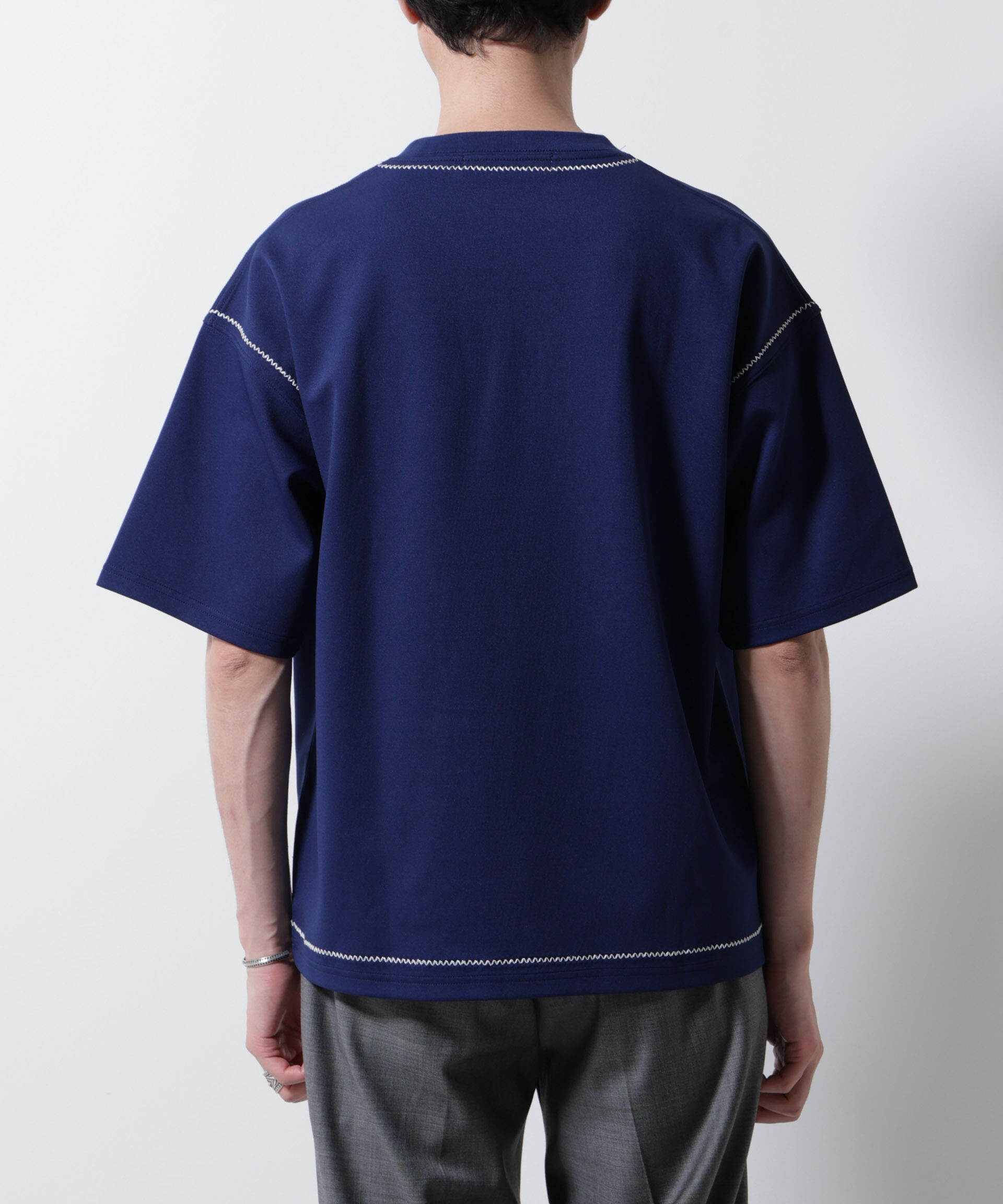 NANO universe「テクニックステッチTシャツ 半袖」|Tシャツ・カットソー|