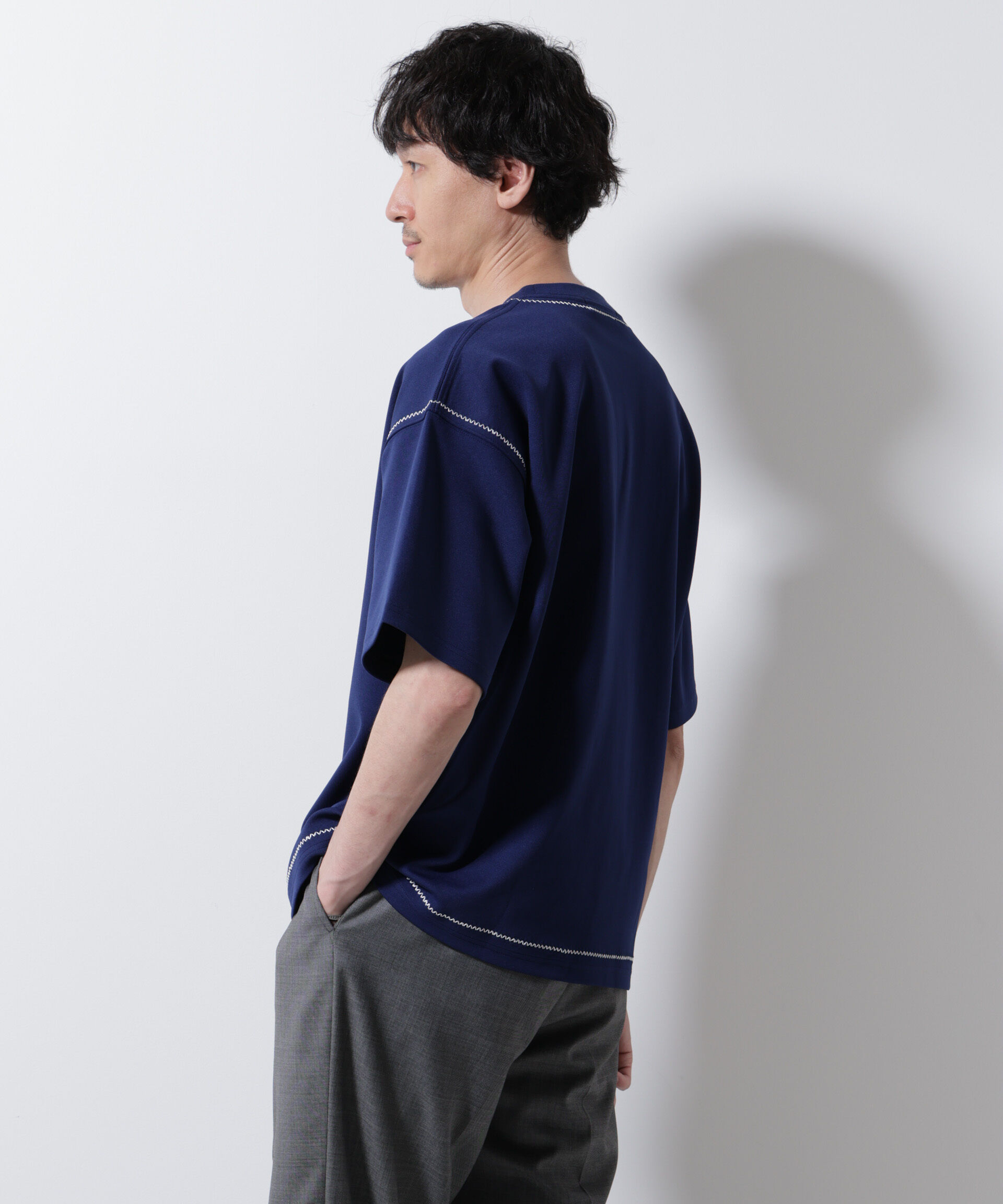 NANO universe「テクニックステッチTシャツ 半袖」|Tシャツ・カットソー|