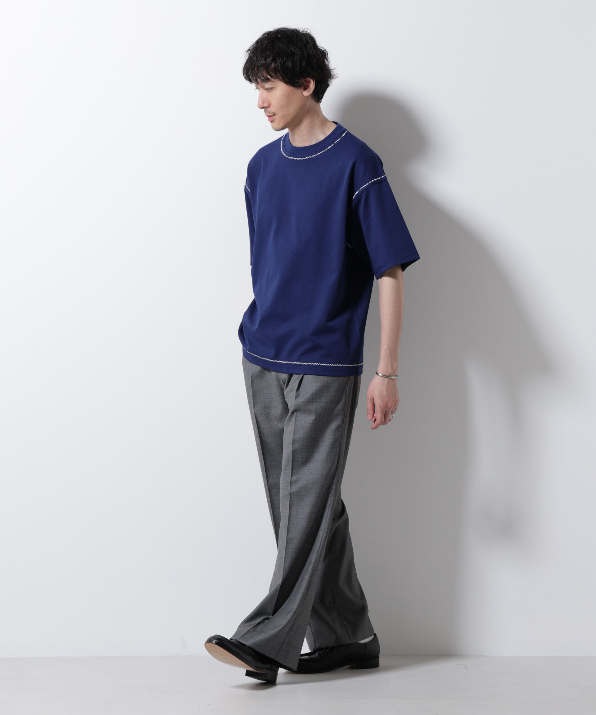NANO universe「テクニックステッチTシャツ 半袖」|Tシャツ・カットソー|