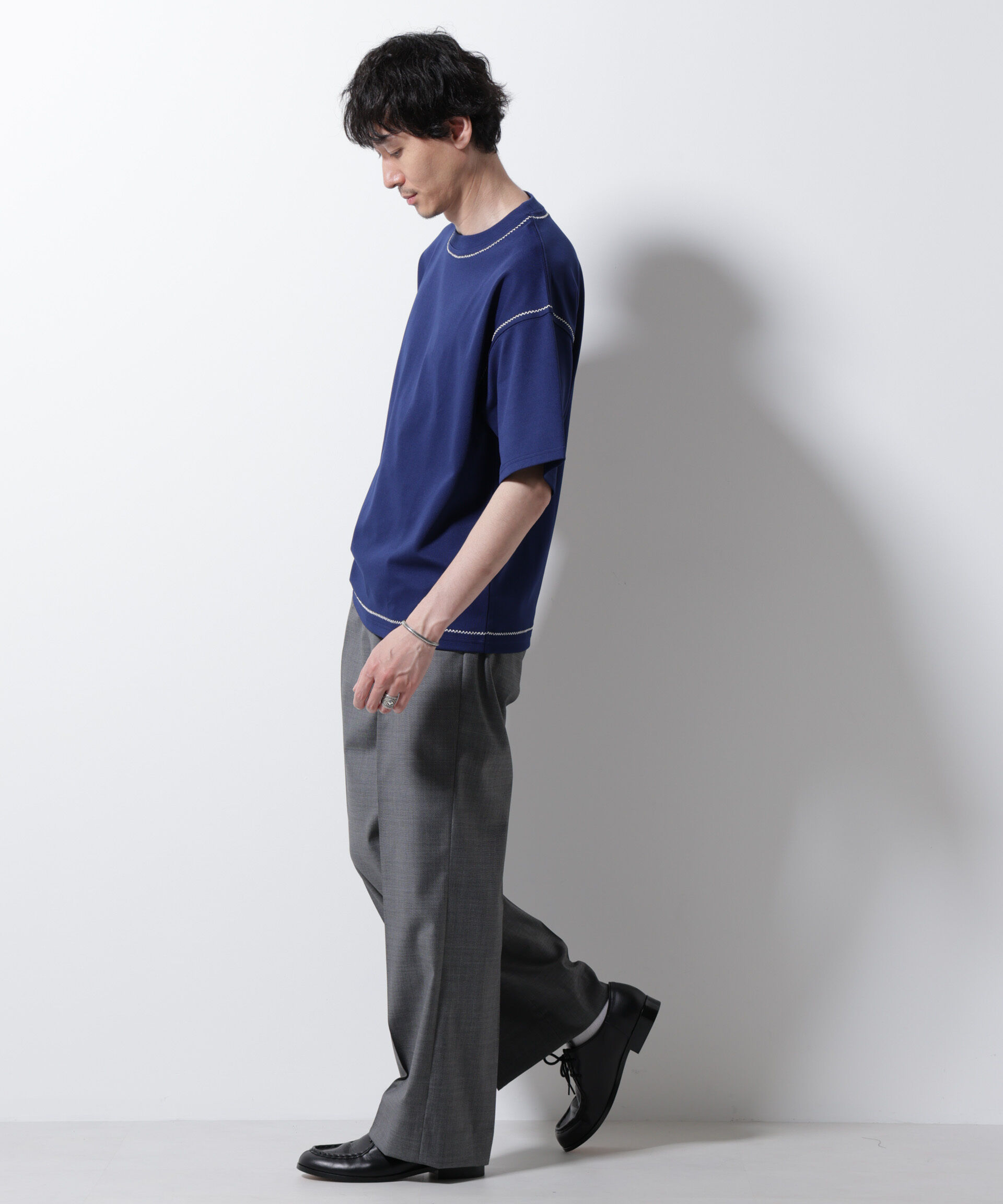 NANO universe「テクニックステッチTシャツ 半袖」|Tシャツ・カットソー|