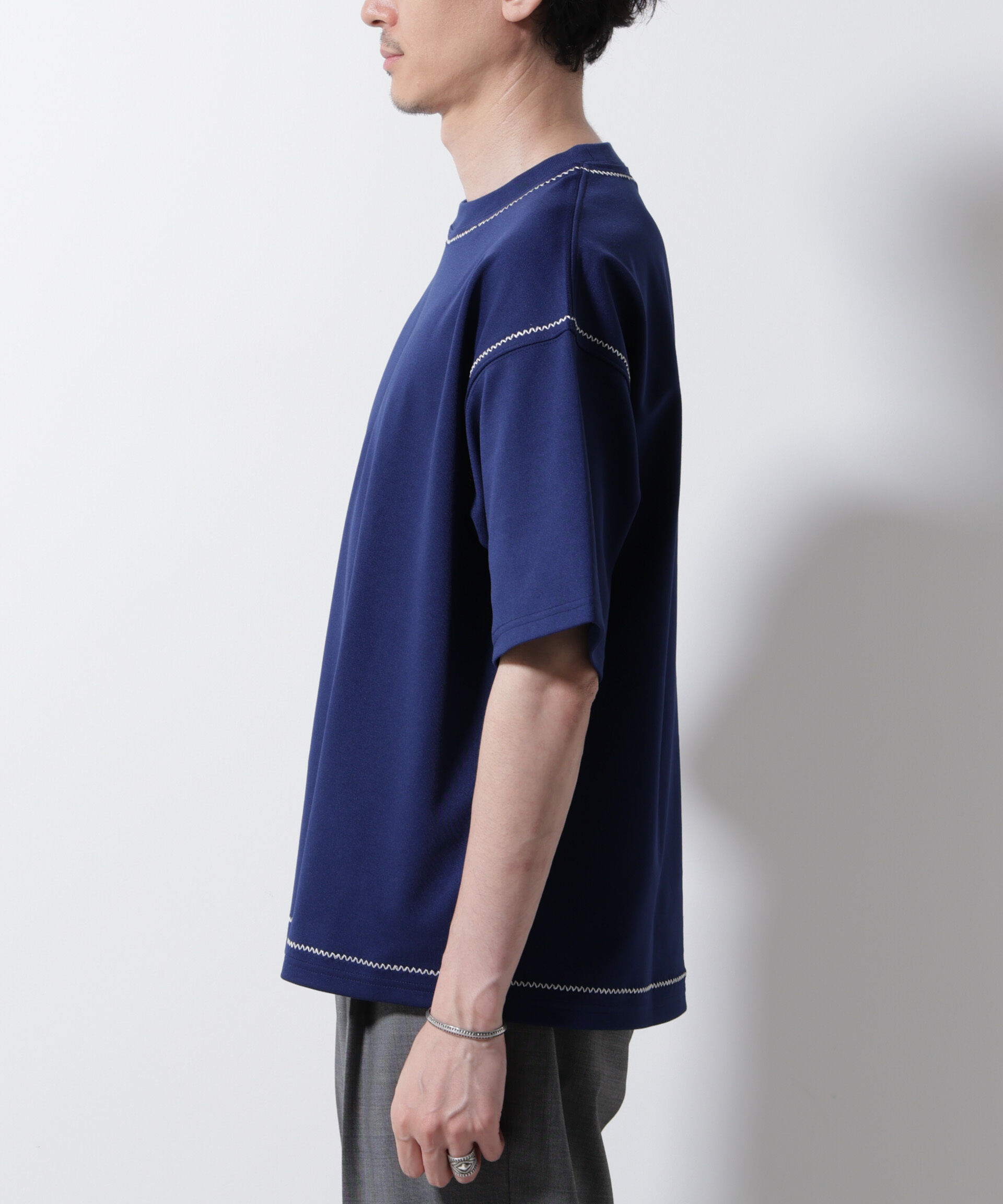 NANO universe「テクニックステッチTシャツ 半袖」|Tシャツ・カットソー|