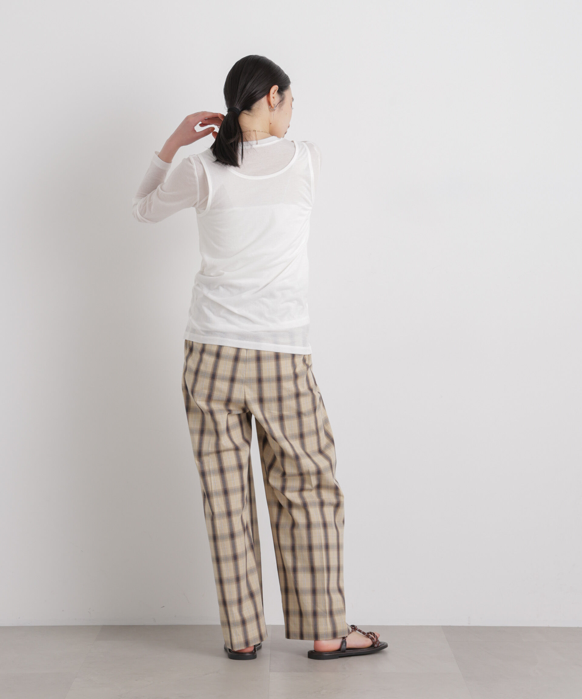 nano･universe「シアータンク＋ロンTレイヤードセット」|Tシャツ・カットソー|